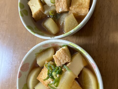 大根と厚揚げの煮物